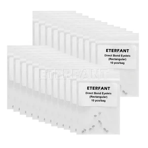 ETERFANT Dental Ortho Lingual Buttons Bondable Direct Eyelet Rectangular/Round - Picture 1 of 24