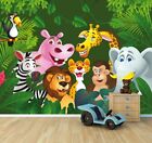Fototapete - Kinderbild Dschungeltiere Cartoon IV