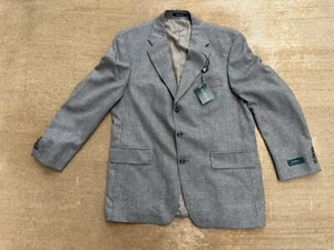 Lauren Ralph Lauren 43 R Wool Bemberg Lining New Old Stock Distressed - Picture 1 of 24