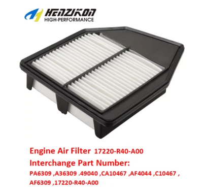 FILTRO DE AIRE MOTOR para Honda Accord 2008-2012 2,4 L 17220-R40-A00 AF6309 CA10467 Foto 1 de 2
