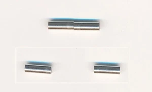 Kettenverschluss Magnetschließe silberfarben glänzend - 18 x 3 mm ID 1,5 mm 4 St - Bild 1 von 1