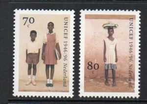 NETHERLANDS MNH 1996 SG1810-1811 50TH ANV OF UNICEF - Picture 1 of 1