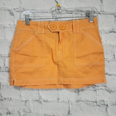 Duck head jr mini skirt Sz 5 orange pockects y2k ACL - Image 1 of 3