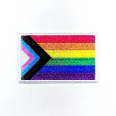 Pride Rainbow patch LGBTQ Symbol Emblem for DIY Iron on Clothes Backpack Jacket - Image 1 of 4