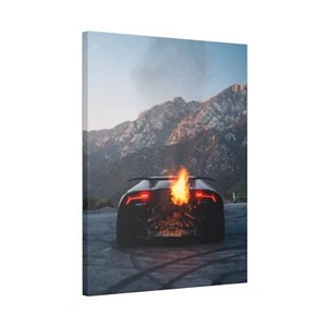 Lamborghini Huracan High Resolution Museum Quality Vertical Car Canvas Print #00 - Picture 1 of 10