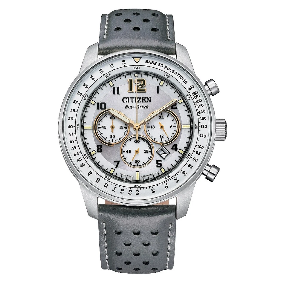 Citizen Men's Chronograph Calendar Eco-Drive Grey Watch 44MM CA4500-24H