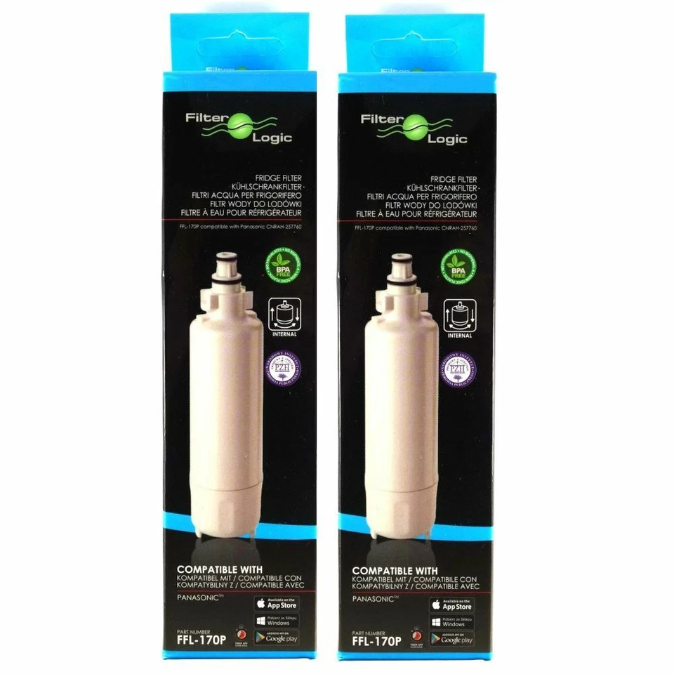 2 x FilterLogic FFL-170P Water Filter for Panasonic CNRAH 257760, CNRBH-125950 - Image 1 of 1