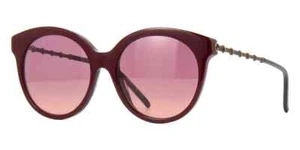 NUEVAS Gafas de sol Gucci GG0653S 003 Borgoña Oro/Violeta Diseño de lentes 55 mm - Imagen 1 de 6