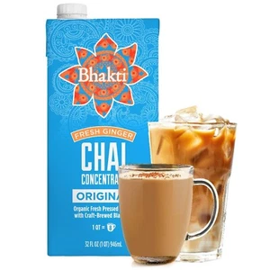 Premium Organic Ginger & Black Tea Concentrate Pack of 3 - Vegan & Fair Trade - Picture 1 of 5