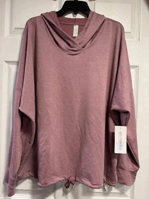 Top mujer Marika con capucha manga larga/rosa brezo ~ talla 3X Foto 1 de 4