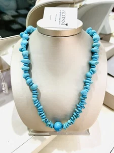 Collana di Turchese Vero naturale 70 Cm - Imagen 1 de 5