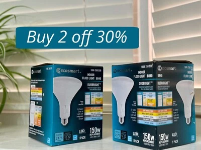 [COMBO] 65-Watt Equivalent BR30 Dimmable ENERGY STAR LED Light Bulb Soft White - Image 1 of 4