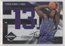 2009 Panini Limited Jersey Numbers Signatures /49 Tyreke Evans #4 Rookie Auto RC