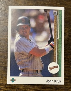 1989 Upper Deck 280 John Kruk   San Diego Padres  Baseball Card