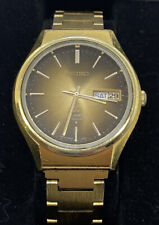 Vintage Seiko Quartz 4004 Gold Tone O9O8-7019 Working - Fitted With New Battery
