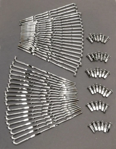 CHROME TWISTED 40 SPOKE SET FOR 16" WHEEL HARLEY DAVIDSON - Image 1 of 2