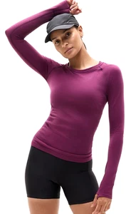 Athleta Momentum Seamless LS Damen Top Größe SM Farbe Pflaume Neu mit Etikett - Bild 1 von 3