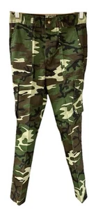Vintage 70s Sears woodland camo camouflage pants boys size 12 REG - Picture 1 of 7