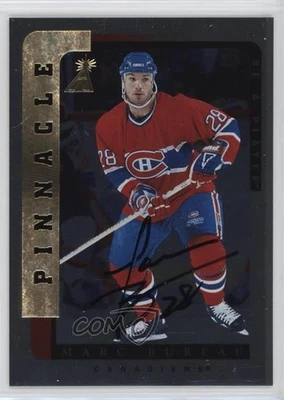 1996-97 Pinnacle Be A Player Silver Auto Marc Bureau #82 Auto - Image 1 of 2