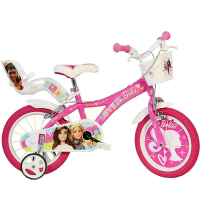 Bici per Bambina Bicicletta Dino Bikes New Barbie - Taglia 16" Pollici Rosa