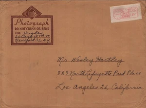 LANGSTON HUGHES - UMSCHLAG SIGNIERT UM 1957 - Bild 1 von 2