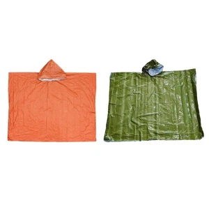 Outdoor Emergency Raincoat Cloak Rain Coat Jacket for Fishing Hiking Camping - Picture 1 of 15