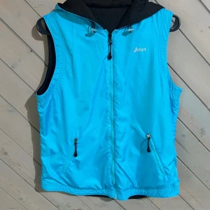 Asics Women's Reversible Vest Hooded Full Zip Training Running Medium - Picture 1 of 7