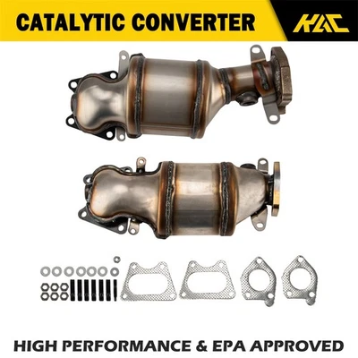 Par (2) convertidores catalíticos delanteros para Acura TL 2004-2008 todos los motores 16450 Foto 1 de 4