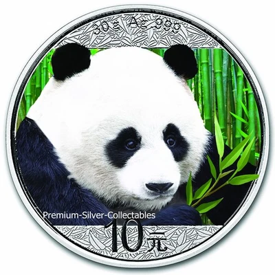 2018 China Panda, 30 grams pure Silver Colorized coin! Collect the Series! - Image 1 of 4