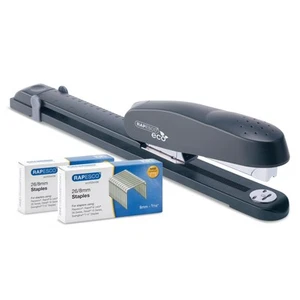 Rapesco ECO 790 Long Arm Stapler Heavy Duty Black Sustainable with Staples - Picture 1 of 6