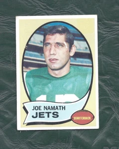 Tarjeta de fútbol americano Topps 1970 #150 Joe Namath New York Jets EX HoFer - Imagen 1 de 2