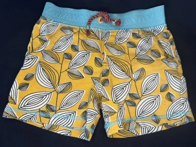 Matilda Jane Leaf It To Be Shorts Boy's Sz 2 Brilliant Daydream Yellow Boys - Image 1 of 4