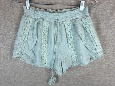American Eagle Size S Boho Country Festival Style Pull On Lined Cotton Shorts - Image 1 of 4