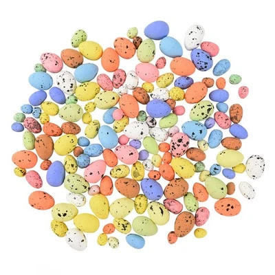 150Pcs Foam Easter Eggs Decor 3 Sizes Colorful Artificial Easter Eggs Ornamen... - Image 1 of 4
