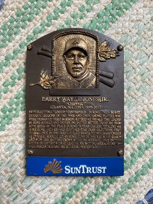 Chipper Jones Class Of 2018 Hall Of Fame Mini Replica Suntrust!!! - Image 1 of 2