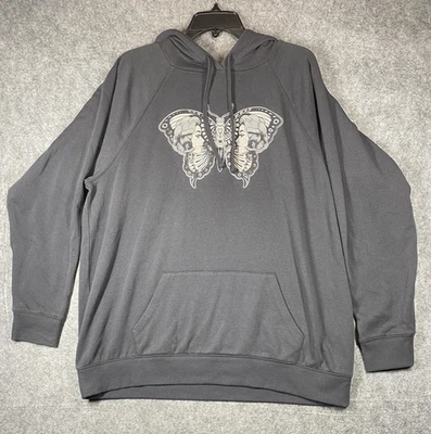 Sudadera con Capucha Torrid para Mujer 2XL Cara de Mariposa Gráfico Pullover Sudadera Arte Boho Foto 1 de 4