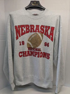 Nebraska Huskers Sweatshirt Men’s L 1994 National Champions USA Made. (BOX4) - Picture 1 of 6