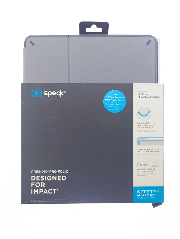 Speck Presidio Pro Folio Case for Apple iPad Pro 12.9" - Gray/Slate Gray - Image 1 of 1