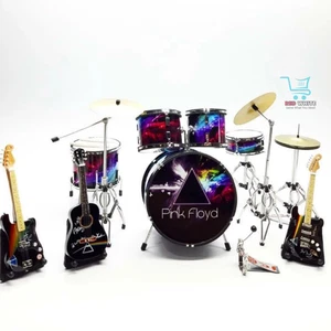 Kit de batería y guitarra en miniatura - tributo a Pink Floyd - decoración de sala de música - Imagen 1 de 6
