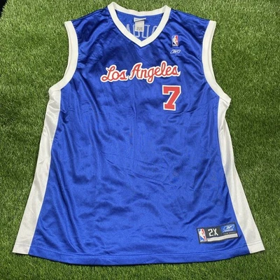 Camiseta Reebok Lamar Odom Los Angeles Lakers para hombre 2xl NBA #7 azul  Foto 1 de 4