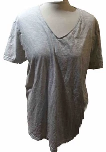 PRIMARK Light Grey V-neck Slim Fit T-shirt UK XL 41-43” Chest - Picture 1 of 5