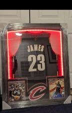 Lebron James Team USA Signed Autographed 39x27 Framed Jersey Display –