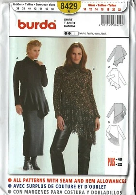 Patrón de costura Burda 8429 - Camisa Misses - Top - Tejido Foto 1 de 2