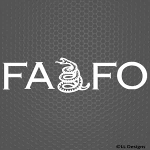 F*CK Around And Find Out FAFO Gadsden Snake Gun Rights Vinyl Decal - Chse Clr/Sz - Picture 1 of 25