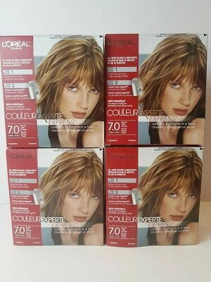 4 x Color de cabello L’Oreal Couleur Experte Express 7,0 Biscotti rubio oscuro Foto 1 de 3