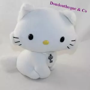 Peluche chat SANRIO Charmykitty blanc assis 24 cm (CEMO) - Bild 1 von 2