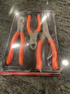 Snap On pl300cfo 3 piece pliers cutters set orange sealed - Picture 1 of 7