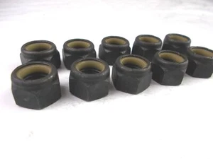 Nylon Lock Hex Nut 7/16" - 20 Fine Thread " 10 Nuts " Grade 8 7/16-20 - Picture 1 of 4