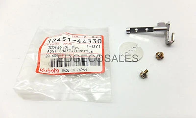 Kubota "AE Series" Generator Carburettor Throttle Shaft Assembly  - *1245144330* - Image 1 of 2