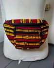 Kente African print Fanny Pack / Wasit Bag with three zippers